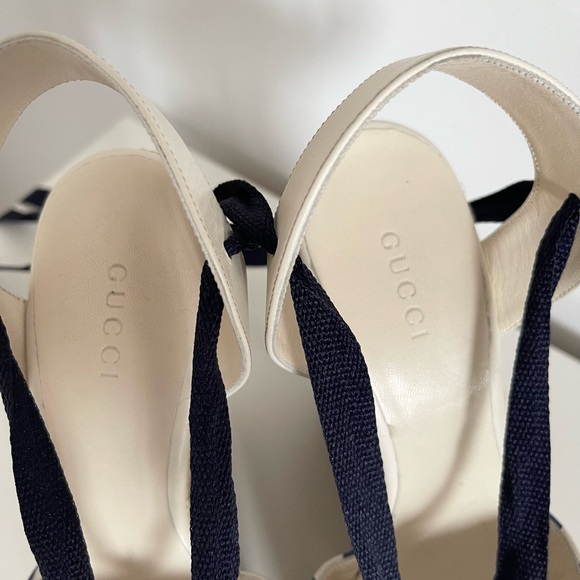 NEW IN BOX GUCCI WEDGE ESPADRILLES - Picture 11 of 11